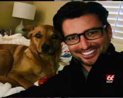 The actor adopted a female dog in his home. He named her Dixie.